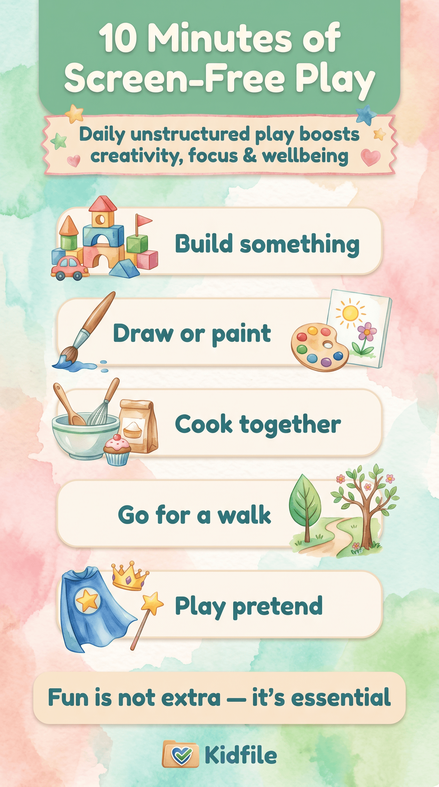 Fun is not extra: Why 10 minutes of screen-free play is part of healthy parenting.